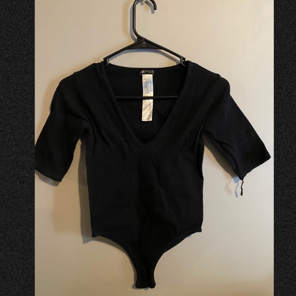 ZARA black bodysuit.